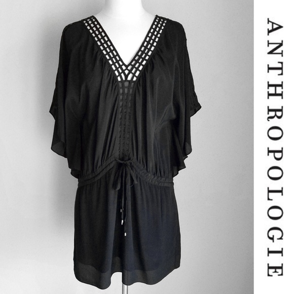 Anthropologie Dresses & Skirts - Anthropologie Leifsdottier Silk Kimono Mini Dress